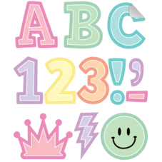Pastel Pop 2" Bold Block Self-Adhesive Letters Uppercase