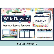 Wildflowers Back to School Template
