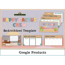 Happy Cactus Crew Back to School Template