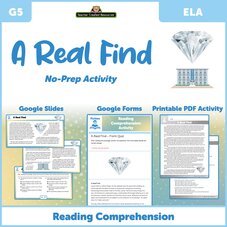 A Real Find - Reading Comprehension Activity Google Slides