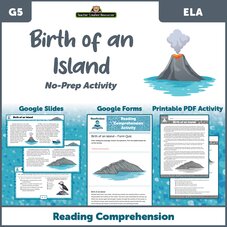 Birth of an Island - Reading Comprehension Activity Google Slides