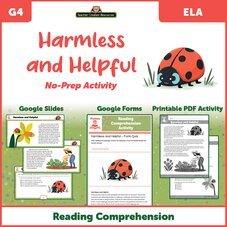 Harmless and Helpful - Reading Comprehension Activity Google Slides