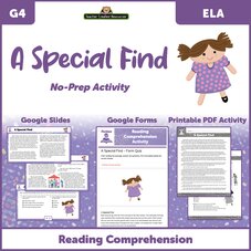 A Special Find - Reading Comprehension Activity Google Slides