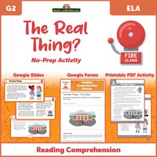 The Real Thing - Reading Comprehension Activity Google Slides