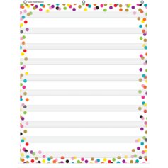 Confetti 10 Pocket Chart