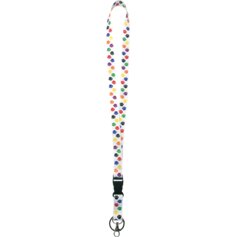 Colorful Paw Prints Lanyard