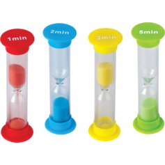 Small Sand Timers Combo 4-Pack