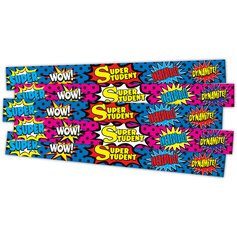 Superhero Super Student Slap Bracelets