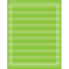 Lime Polka Dots 10 Pocket Chart