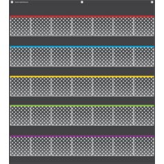 Black Polka Dots Storage Pocket Chart