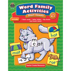 Word Family Activities: Short Vowels Grade K-1