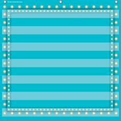 Light Blue Marquee 7 Pocket Chart