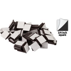 Adhesive Magnetic Squares 3/4" 50-Pack