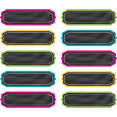 Chalkboard Brights Labels