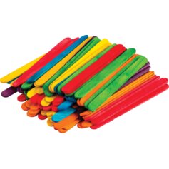 STEM Basics: Multicolor Craft Sticks - 250 Count