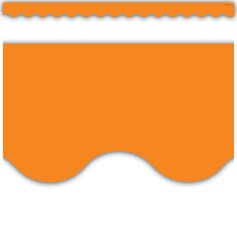 Orange Scalloped Border Trim