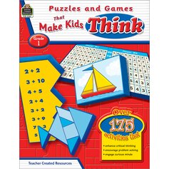 Puzzles and Games that Make Kids Think Grade 1