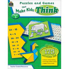 Puzzles and Games that Make Kids Think Grade 3