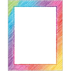 Colorful Scribble Computer Paper