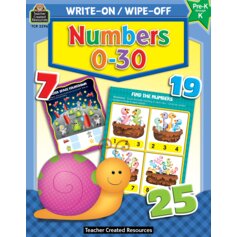 Write-On/Wipe-Off Book: Numbers 0-30