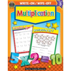 Write-On/Wipe-Off Book: Multiplication