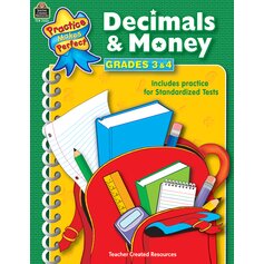 Practice Makes Perfect: Decimals & Money Grades 3-4