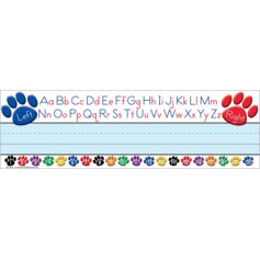 Paw Prints Left/Right Alphabet Flat Name Plates