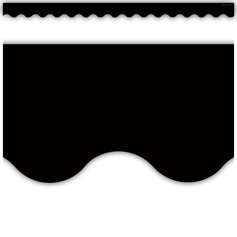Black Scalloped Border Trim