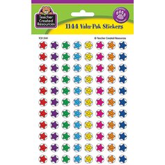 Smiley Stars Mini Stickers Valu-Pak