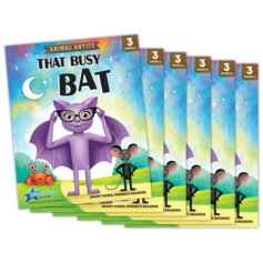 Animal Antics: That Busy Bat - Short Vowel a Reader - 6 Pack