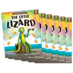 Animal Antics: The Little Lizard - Short Vowel i Reader - 6 Pack