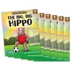 Animal Antics: The Big, Big Hippo - Short Vowel i Reader - 6 Pack