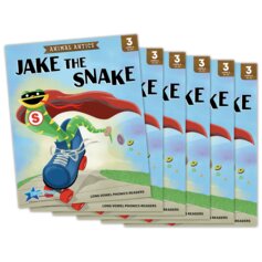 Animal Antics: Jake the Snake - Long a Vowel Reader - 6 Pack