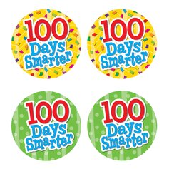 100 Days Smarter Wear 'Em Badges