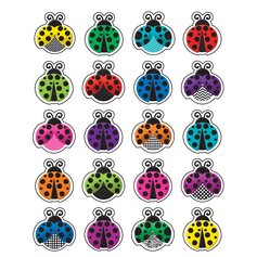 Colorful Ladybugs Stickers