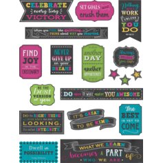 Chalkboard Brights Positive Sayings Mini Bulletin Board