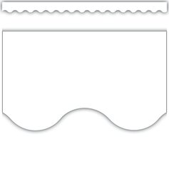 White Scalloped Border Trim