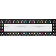 Chalkboard Brights Flat Name Plates