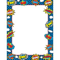 Superhero Computer Paper