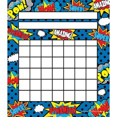 Superhero Incentive Charts