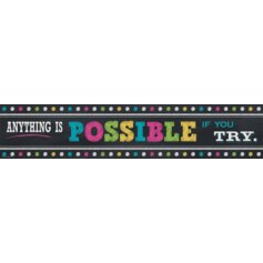 Chalkboard Brights Anything is Possible Banner