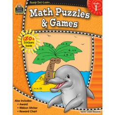 Ready-Set-Learn: Math Puzzles and Games Grade 1