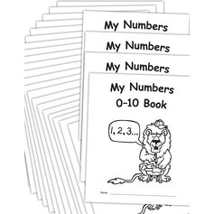 My Own Numbers 0–10 Book, 25-pack