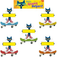 Pete the Cat Groovy Classroom Jobs Mini Bulletin Board