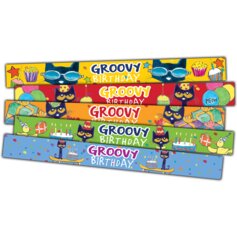 Pete the Cat Groovy Birthday Slap Bracelets