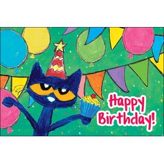 Pete the Cat Happy Birthday Postcards