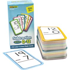 Subtraction Flash Cards - All Facts 0–12