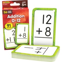 Addition 0-12 Flash Cards