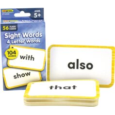 Sight Words Flash Cards - 4 Letter Words