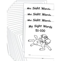 My Own Books: My Sight Words 51-100, 25-pack